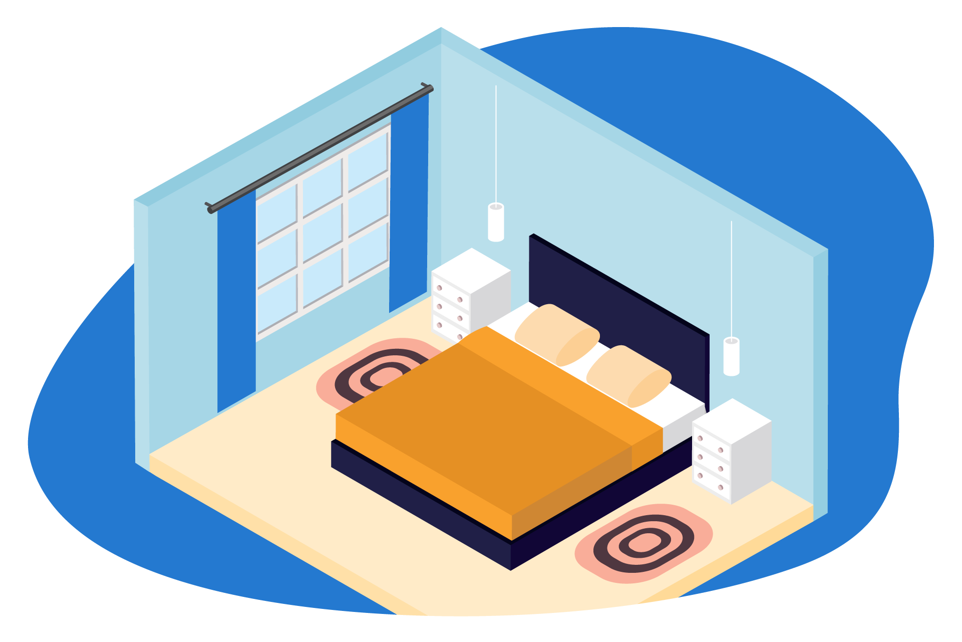 reserve o quarto para dormir